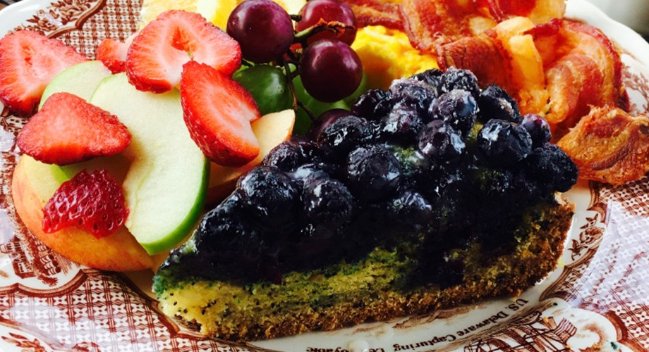 Lemon-Poppyseed-Blueberry Coffee Cake